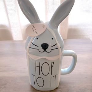 Rae Dunn HOP TO IT mug